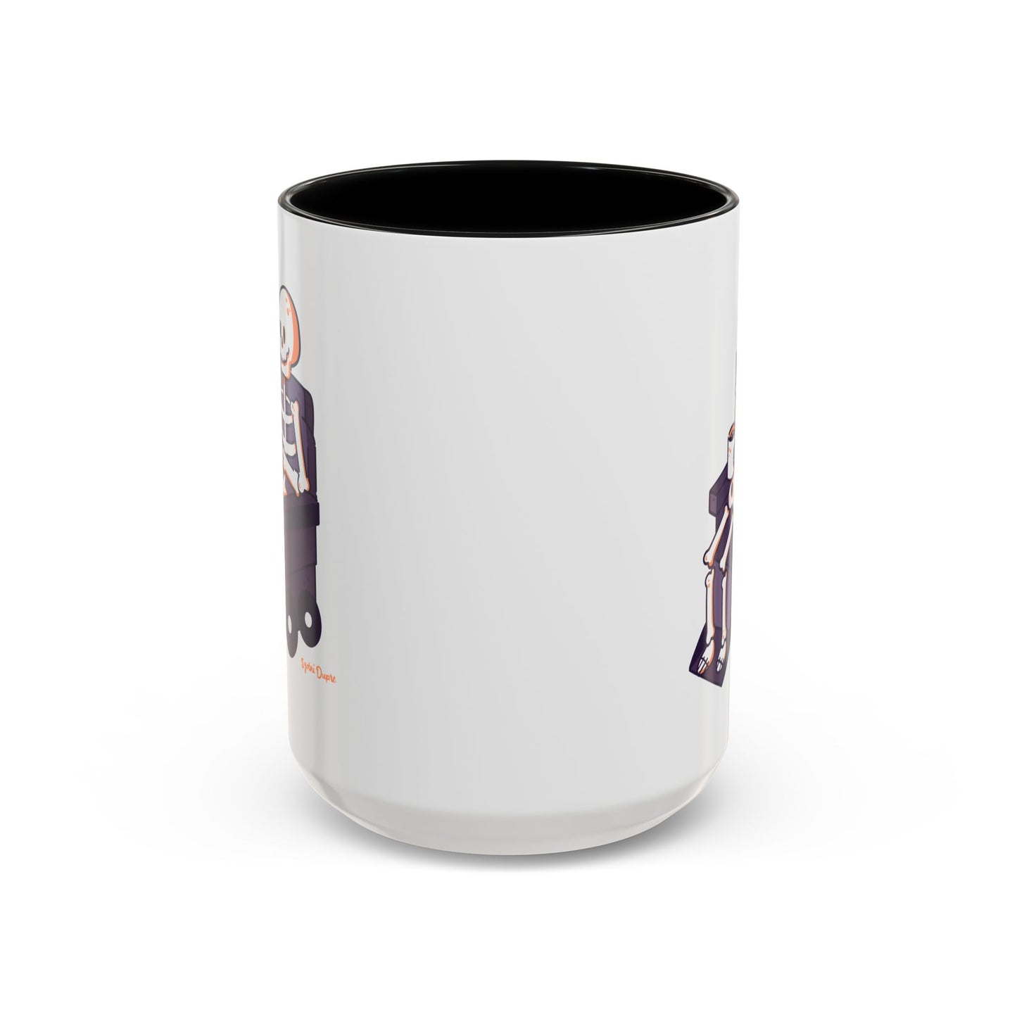 Wheelie Skeleton Coffee Mug