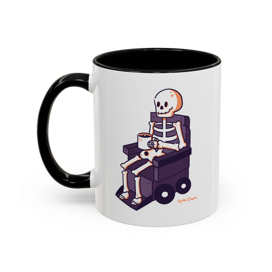 Wheelie Skeleton Coffee Mug