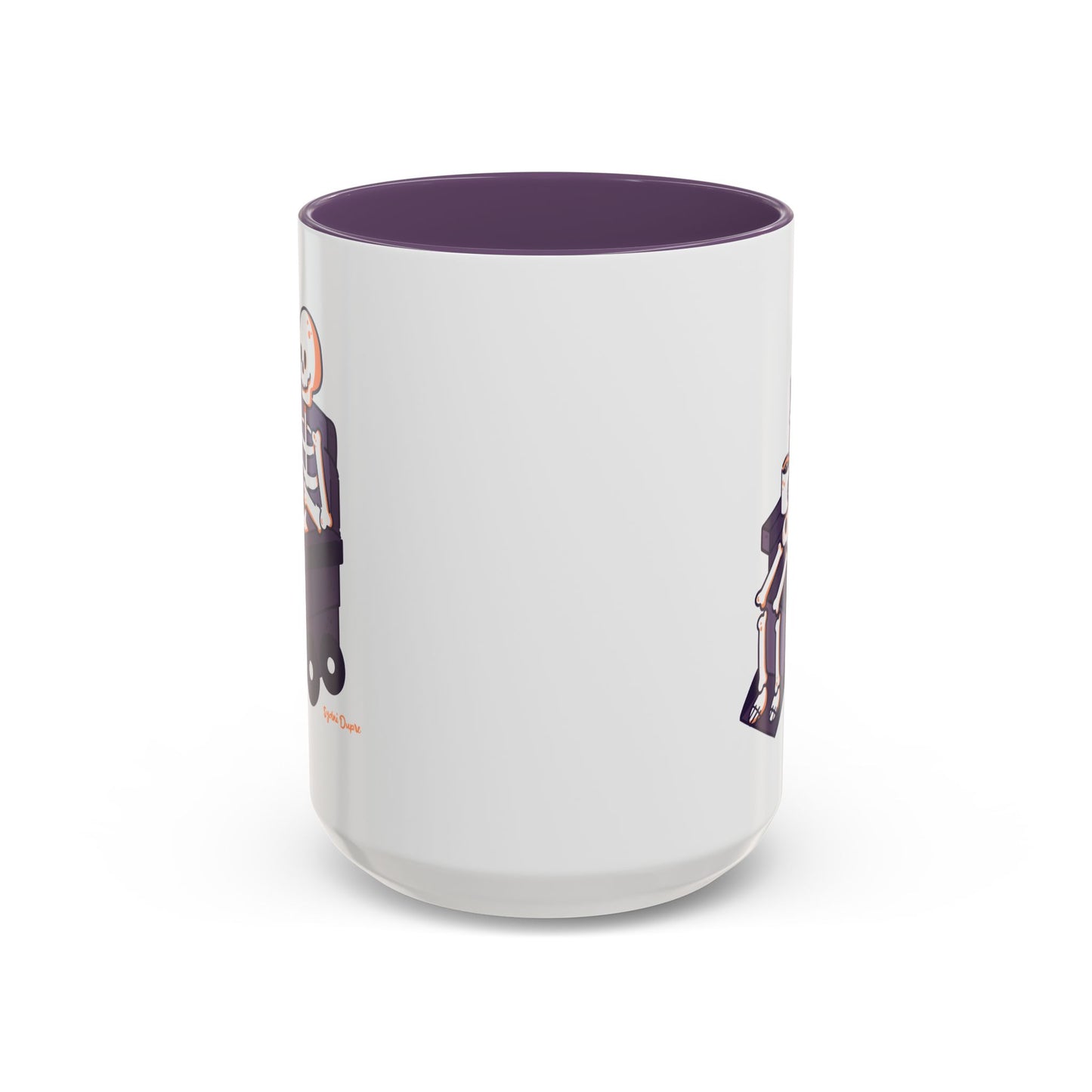 Wheelie Skeleton Coffee Mug