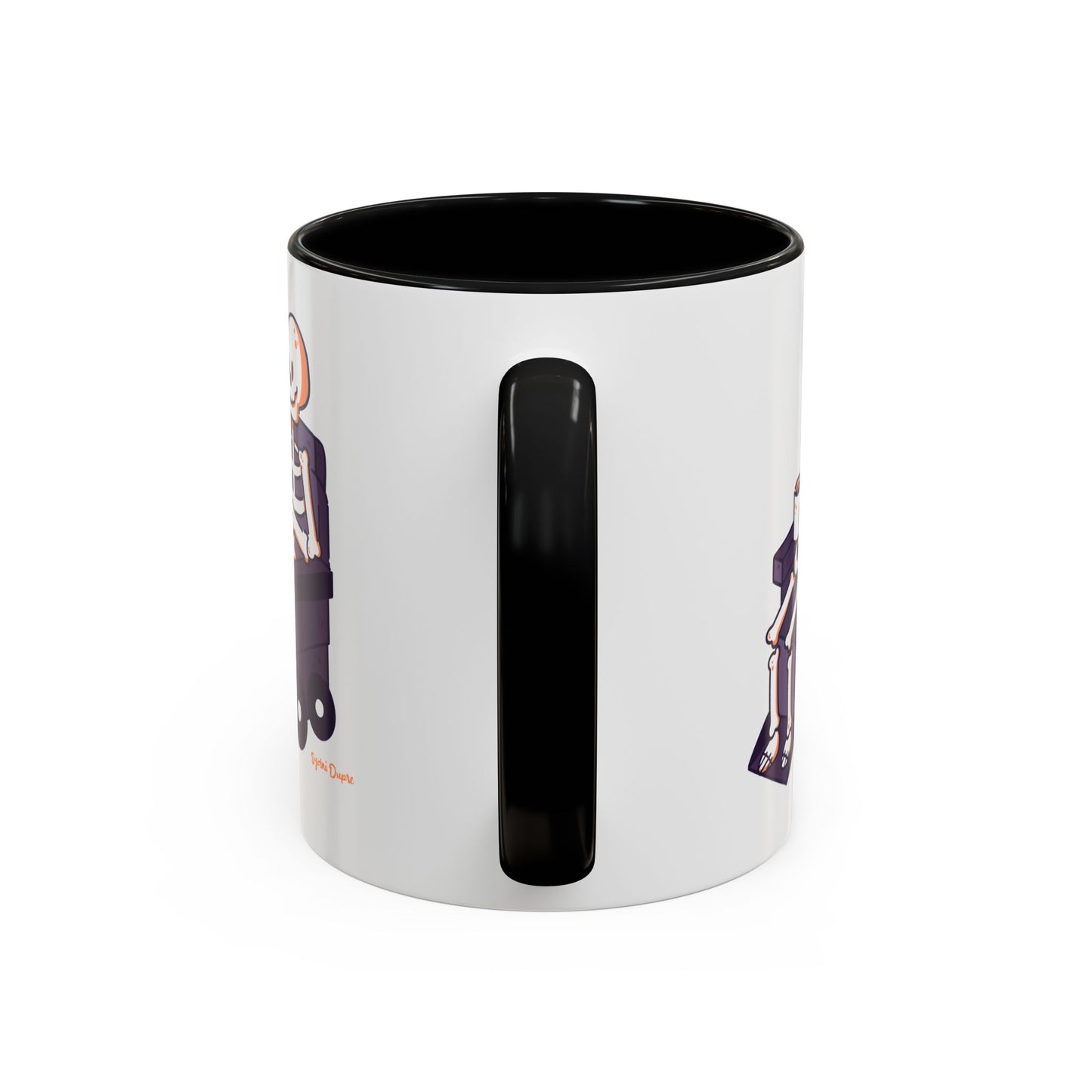Wheelie Skeleton Coffee Mug