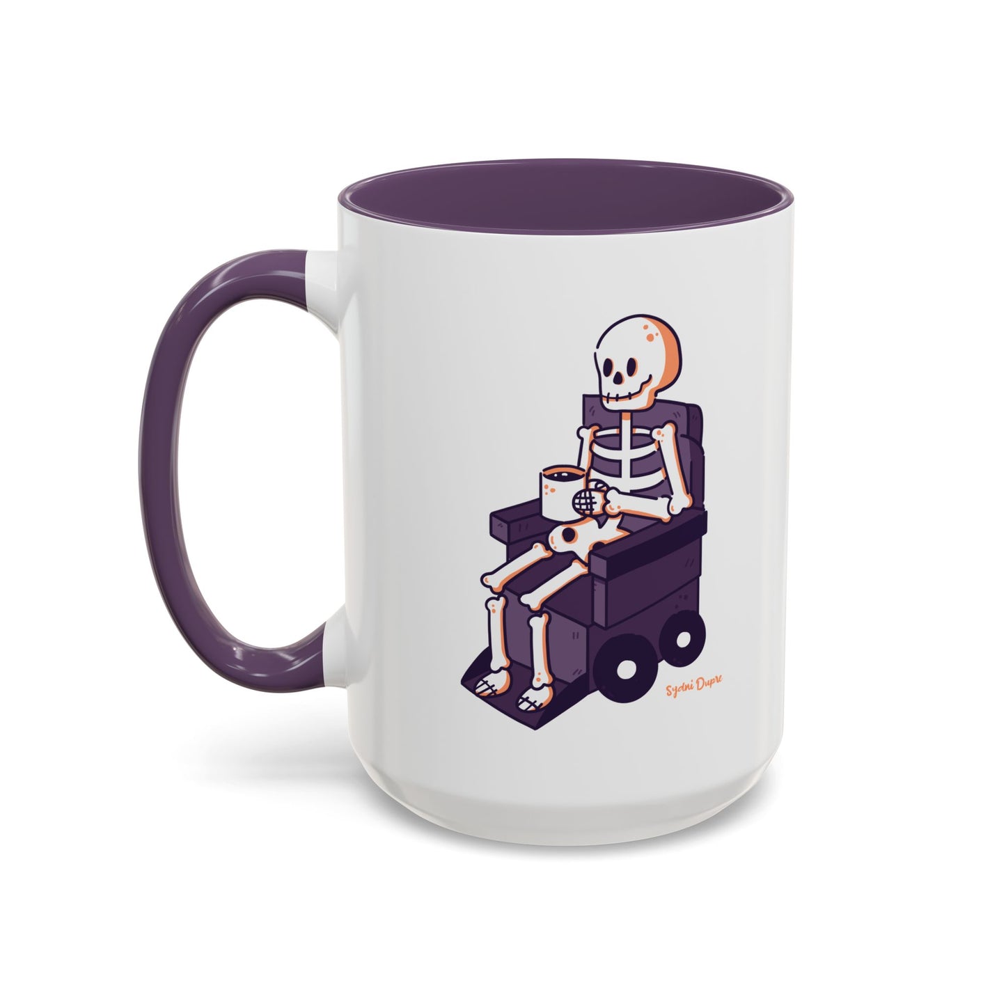 Wheelie Skeleton Coffee Mug