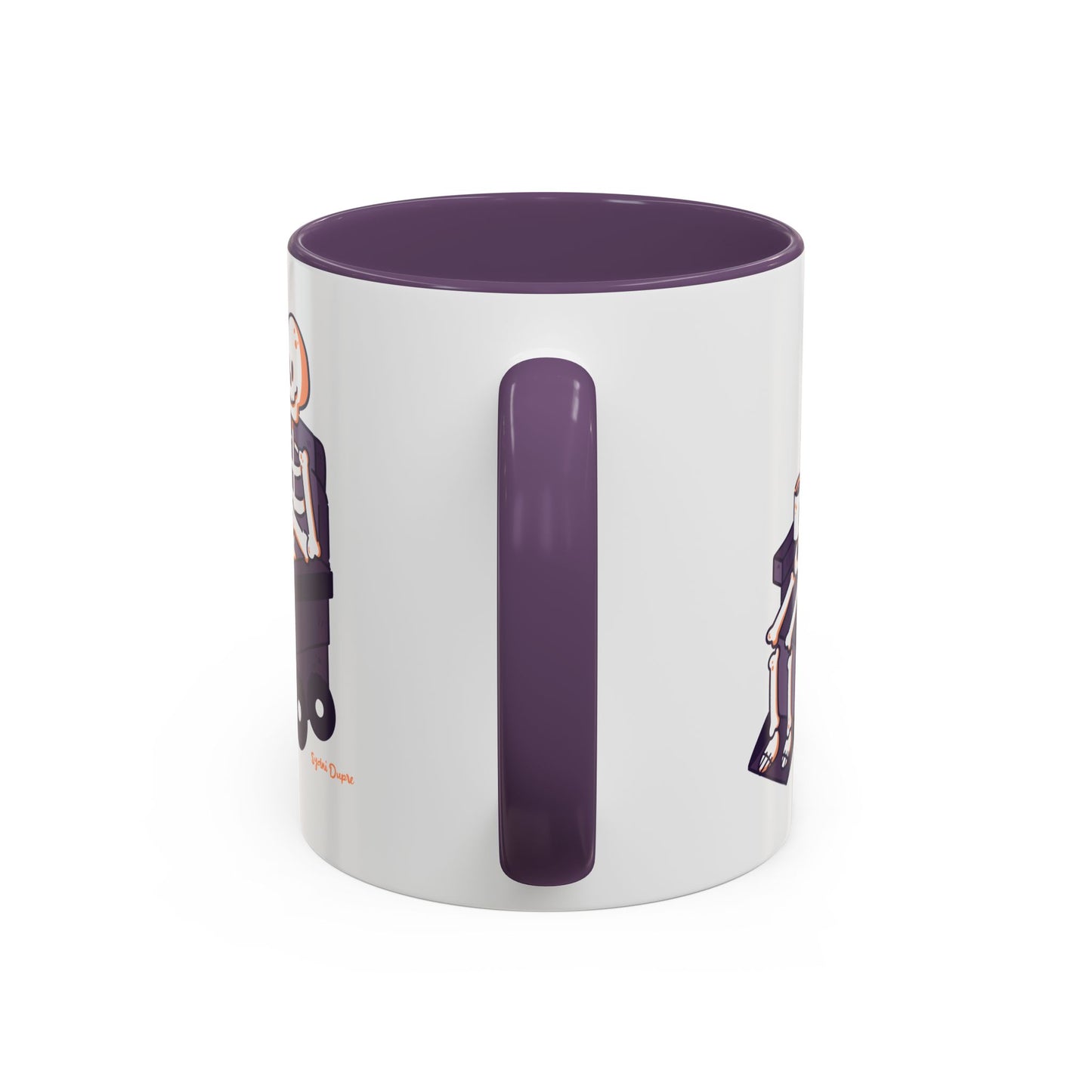 Wheelie Skeleton Coffee Mug